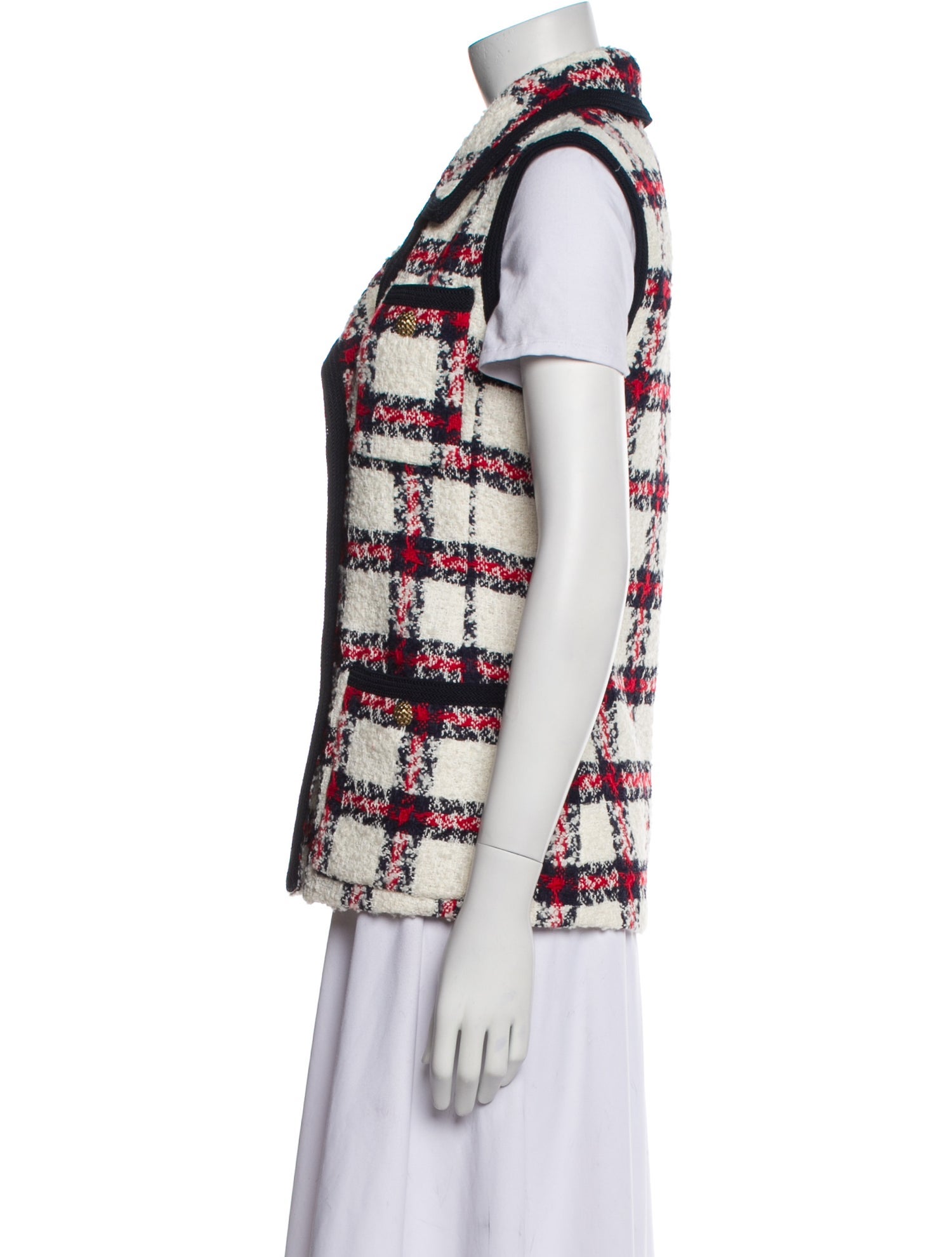 Gucci Plaid Print Vest